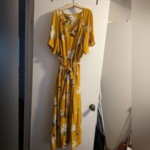 Ava & Viv yellow floral Maxi Dress